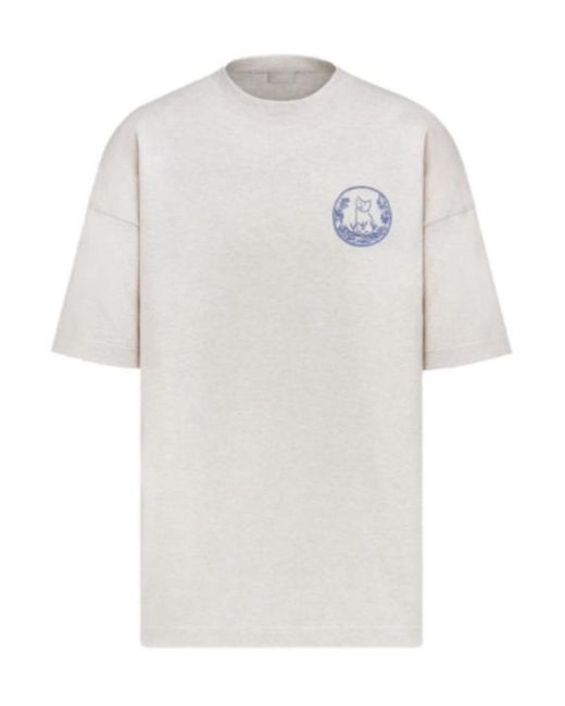 【シンプル♪】DIOR AND HYLTON NEL ニットTシャツ DIOR AND HYLTON NEL T-Shirt, Relaxed Fit Blue Cotton Jersey