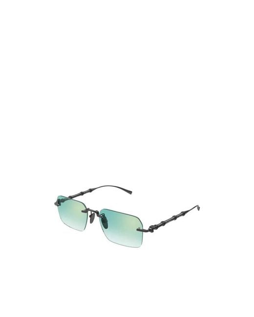 Gucci Green Eyewear Frameless Rectangular Sunglasses for men