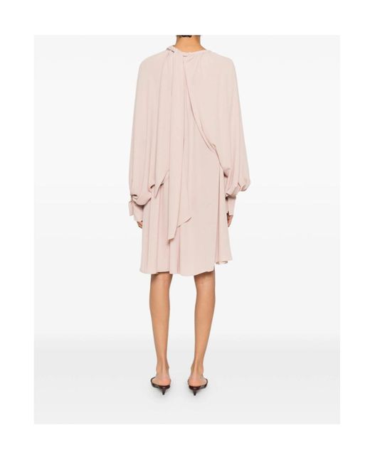 Gianluca Capannolo Pink Amina Draped Mini Dress