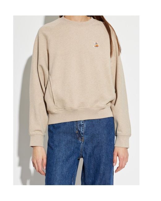Maison Kitsuné Natural Dreaming Fox Raglan-Sleeve Sweatshirt