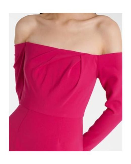 Carolina Herrera Pink Off-Shoulder Gown