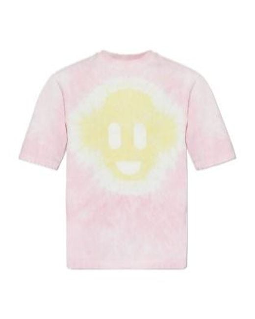 Casablanca Pink Applique Monogram Oversized T-Shirt for men