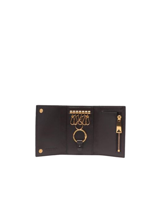 Bottega Veneta Black Intreccio Key Chain