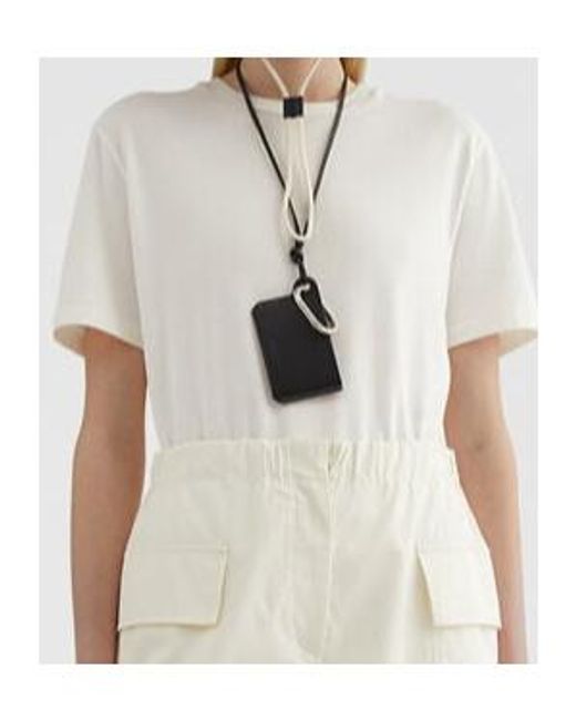 Jil Sander White Crewneck Logo Patch T-Shirt