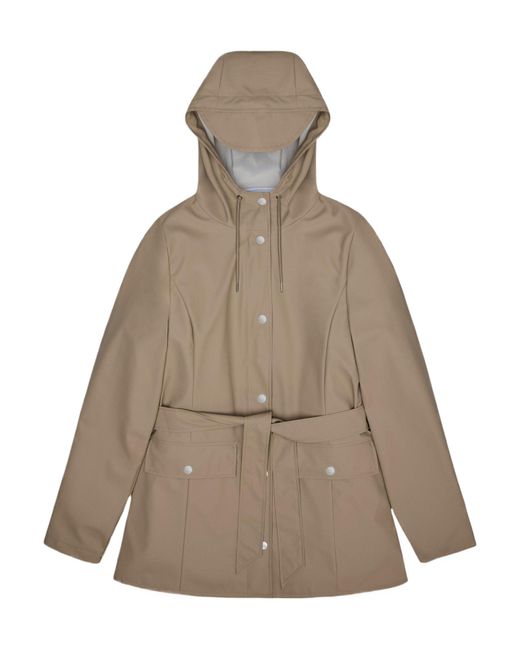Rains Brown Curve Waterproof Jacket