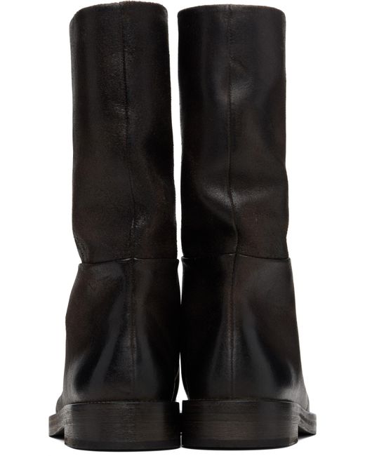 Marsèll Black Tubetto Leather Boots