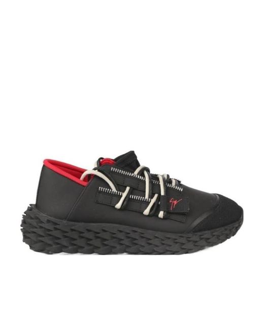 Giuseppe Zanotti Black Lace-Up Sneakers for men