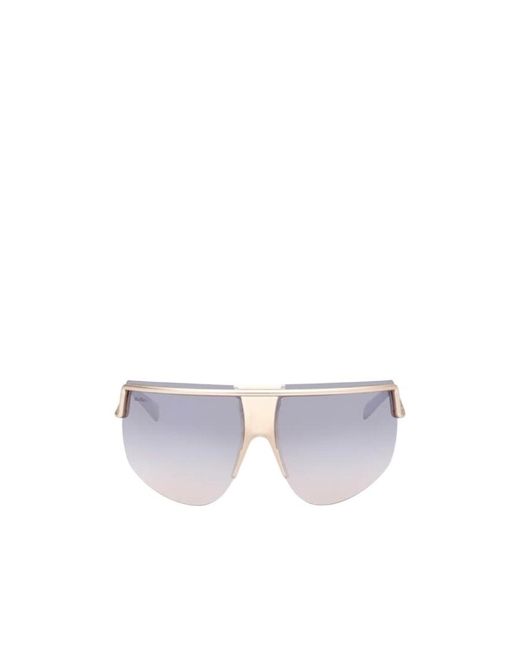 Max Mara White Pilot Frame Sunglasses
