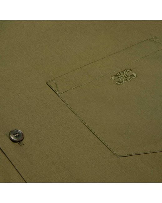 Céline Green Bowling Shirt for men