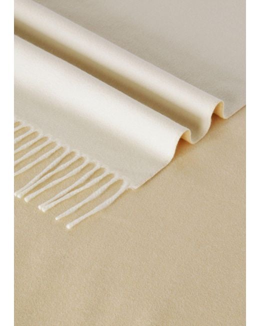 Loro Piana Natural Two-Tone Neck Scarf