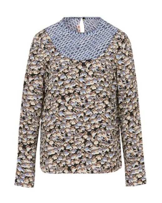 Marni Multicolor Silk Woven Top