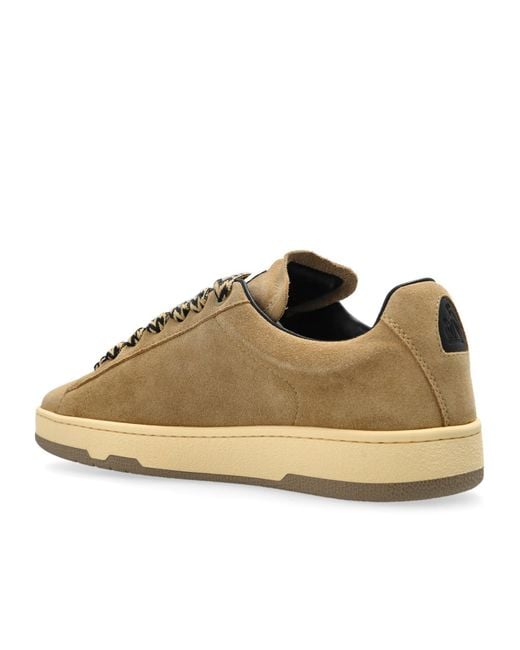 Lanvin Brown Curb Lite Lace-Up Sneakers for men