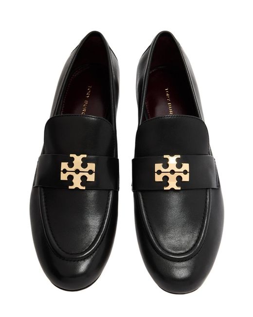 Tory Burch Black Round-Toe Loafers