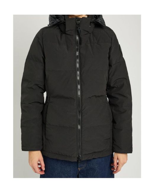 Canada Goose Black Chelsea Padded Arctic-Tech Parka Coat