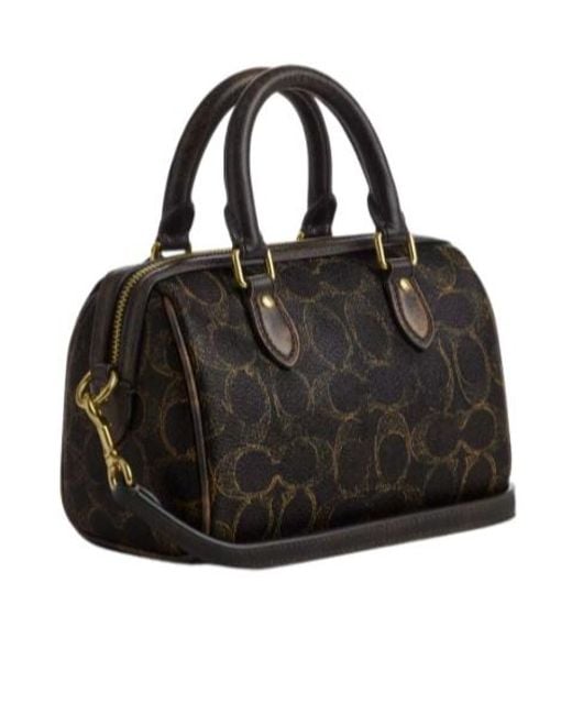 COACH Black Mini Rowan Crossbody Bag
