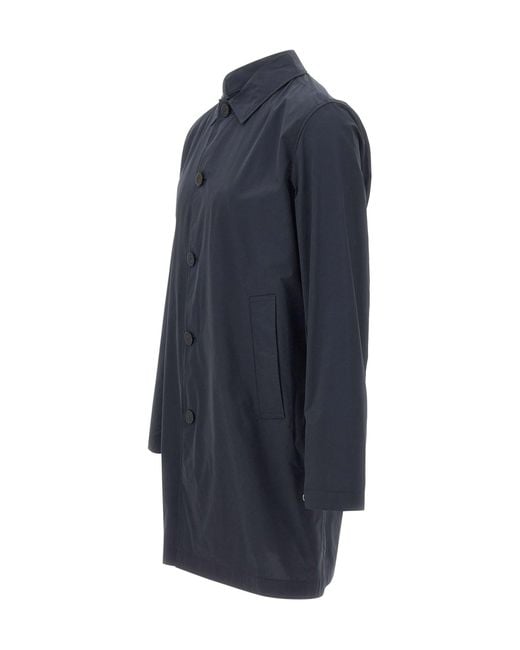Woolrich Blue Urban Lamar Mid-Length Coat for men