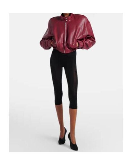 Magda Butrym Black Skinny Capri Pants And Briefs Set