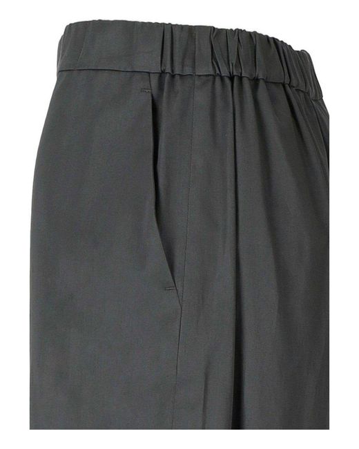 Max Mara Gray High-Waisted Trousers
