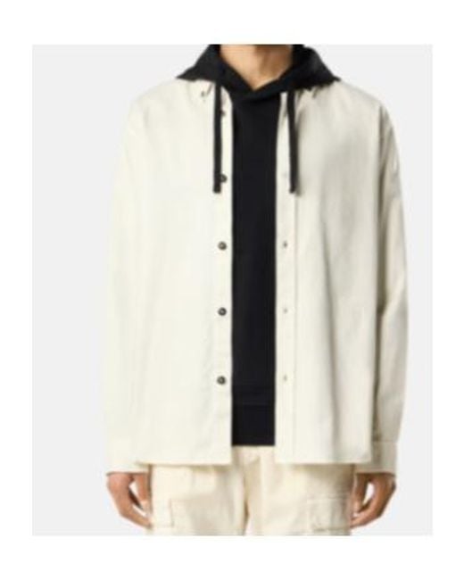 Stone Island Black Logo Patch Drawstring Hoodie for men