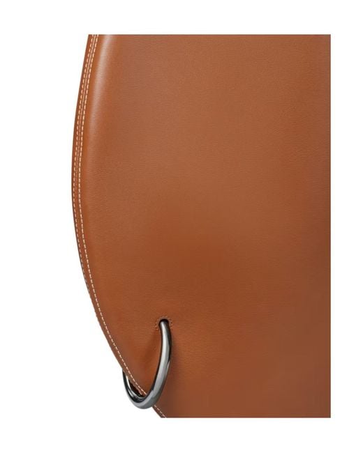 Tory Burch Brown Pierced Soft Shoulder Bag