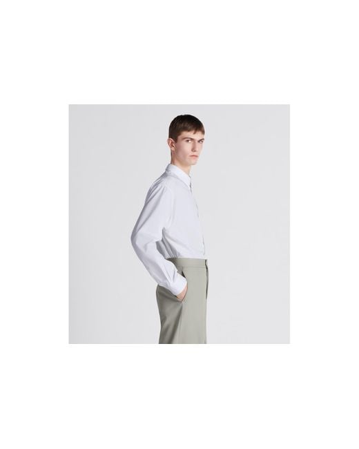 Dior White Cd Interlaced Shirt for men