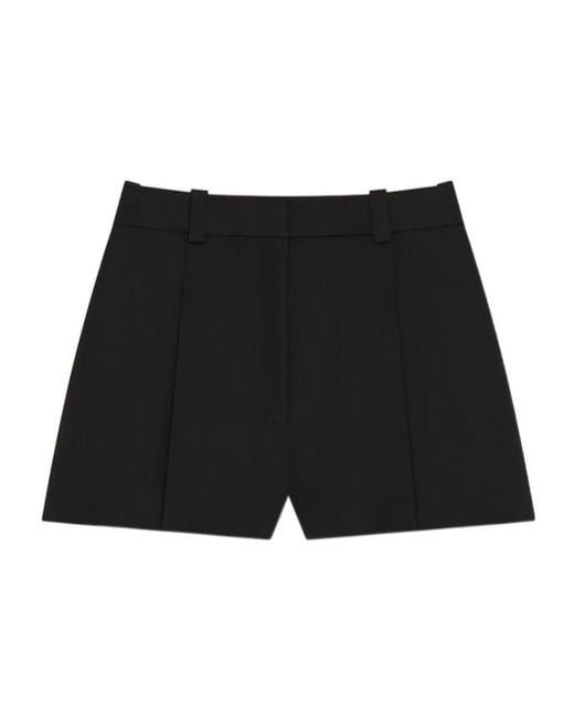 Givenchy Black Pleat Detailed Shorts