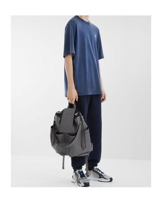 Fendi Blue Logo Embroidered Track Trousers for men