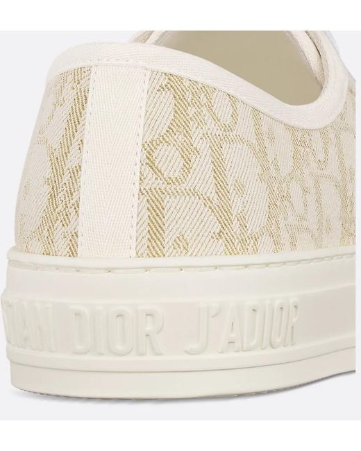 Dior White Christian Walk'N' Lace-Up Sneakers