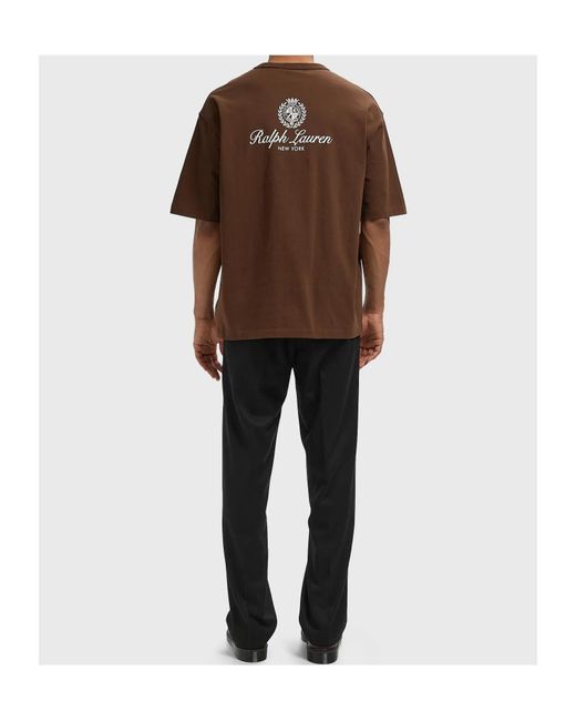 Polo Ralph Lauren Brown Short-Sleeved T-Shirt for men