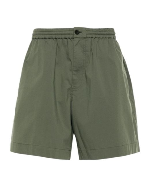 Aspesi Green Nemo Relaxed Fit Bermuda Shorts for men