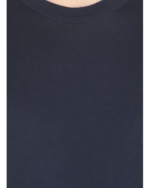 John Smedley Blue Kempton Crew-Neck T-Shirt for men