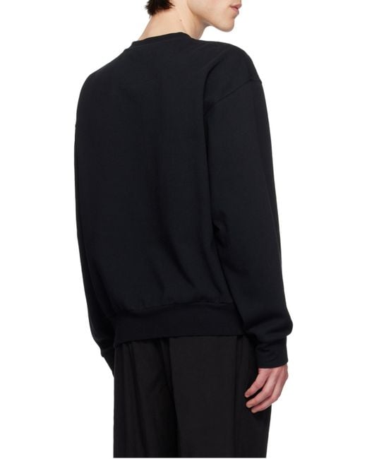 Givenchy Black Logo Detailed Crewneck Sweatshirt for men