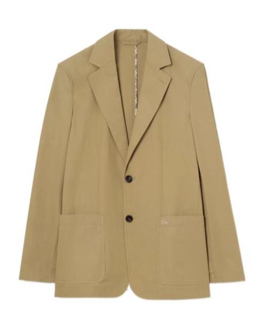 Burberry Natural Single-Breasted Blazer for men