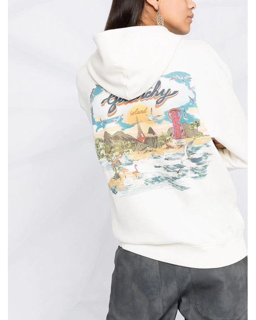 Givenchy White Island Graphic Printed Hoodie