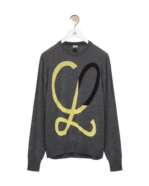 Loewe Multicolor L Intarsia Sweater for men
