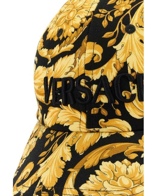 Versace Metallic Logo-Embroidered Baseball Cap for men