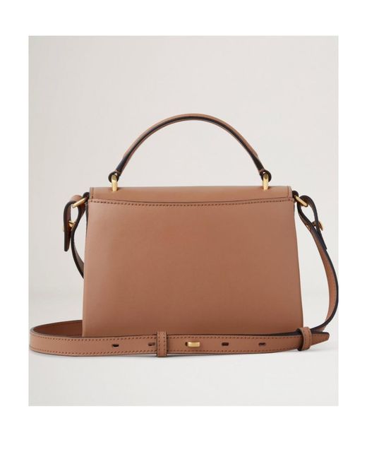Mulberry Brown Small Lana Foldover-Top Tote Bag