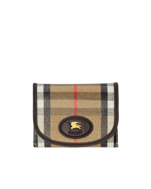 Burberry White Highlands Coin Pouch Card Case