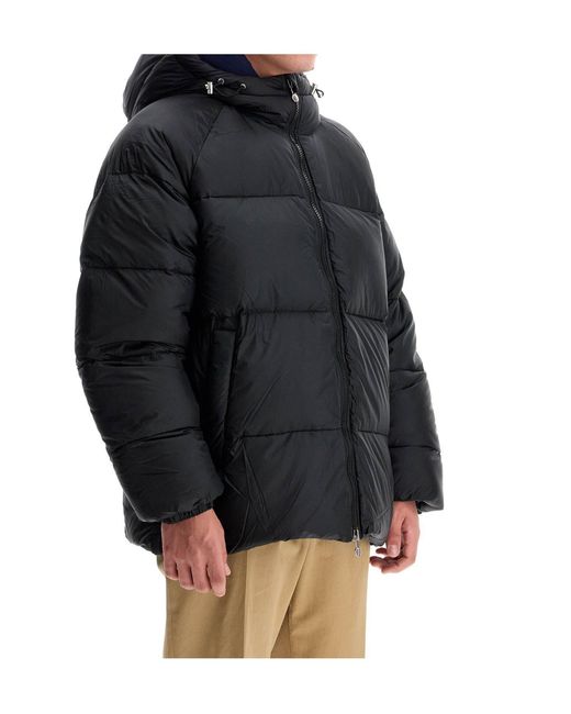 Pyrenex Black Hooded Cotton Suit for men