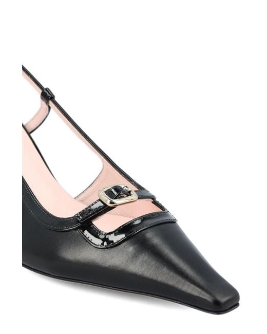 Roger Vivier Multicolor Pointed Toe Slingback Pumps