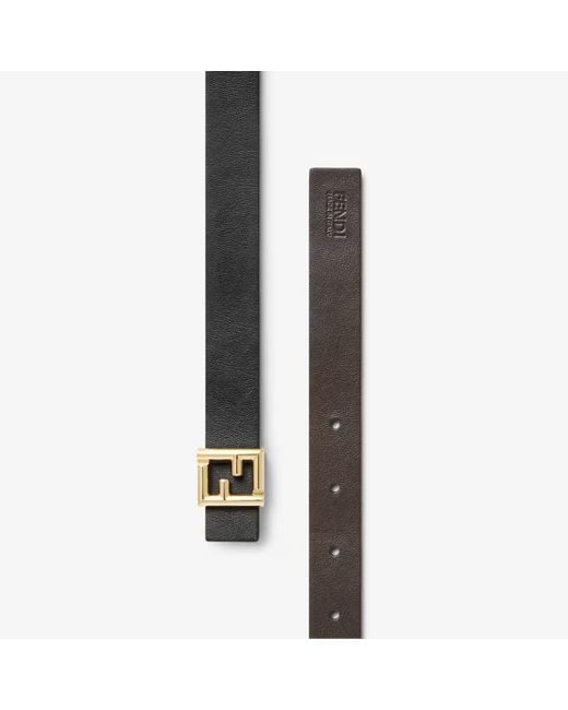 Fendi White Ff Belt