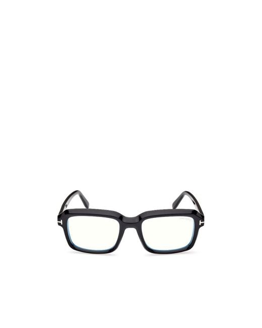 Tom Ford White Rectangle Frame Plain Mirror for men