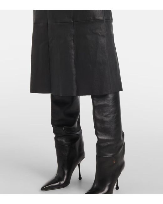 Joseph Black V-Neck Midi Dress