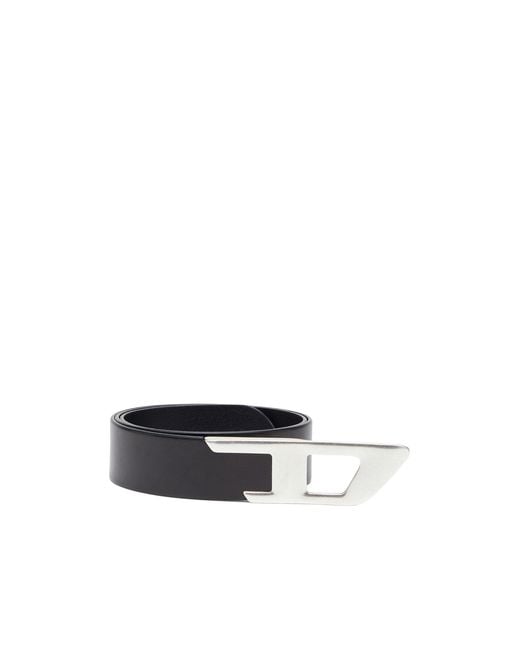 DIESEL White B-D 2.0 Buckled Belt for men