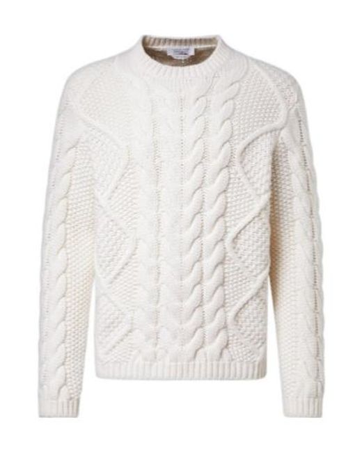Gabriela Hearst White Crew Neck Sweater for men