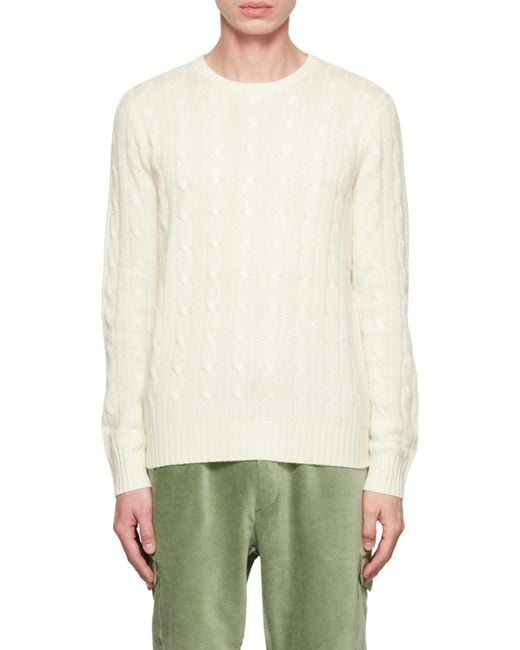 Polo Ralph Lauren Natural Crewneck Knitted Jumper for men