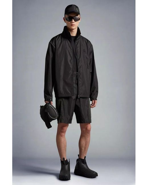 Moncler Black Nylon Shorts for men