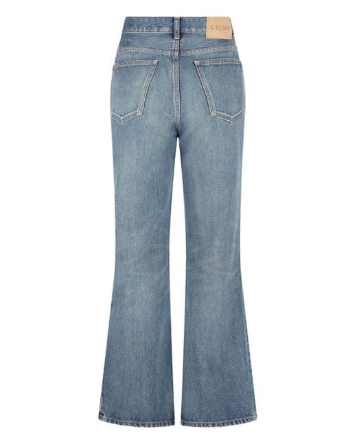 Céline Blue Waistband Denim Trousers