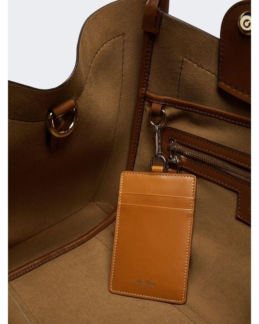 Max Mara Brown Horizontal Suede Marine Bag