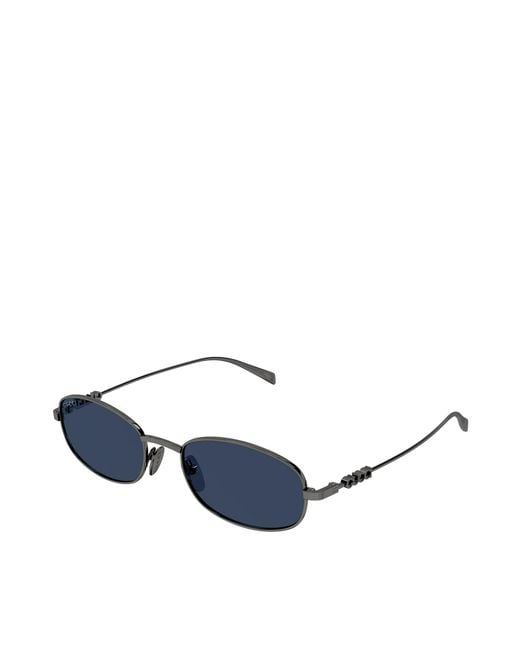 Gucci Blue Eyewear Oval Frame Sunglasses for men